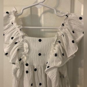 Zara black and white toddler dress